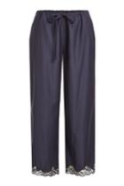 Alexander Wang Alexander Wang Virgin Wool Pinstriped Pants With Lace
