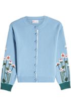 Red Valentino Red Valentino Virgin Wool Cardigan With Embroidery