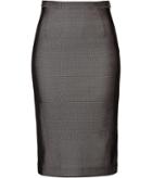 Tamara Mellon Bonded Fishnet Pencil Skirt