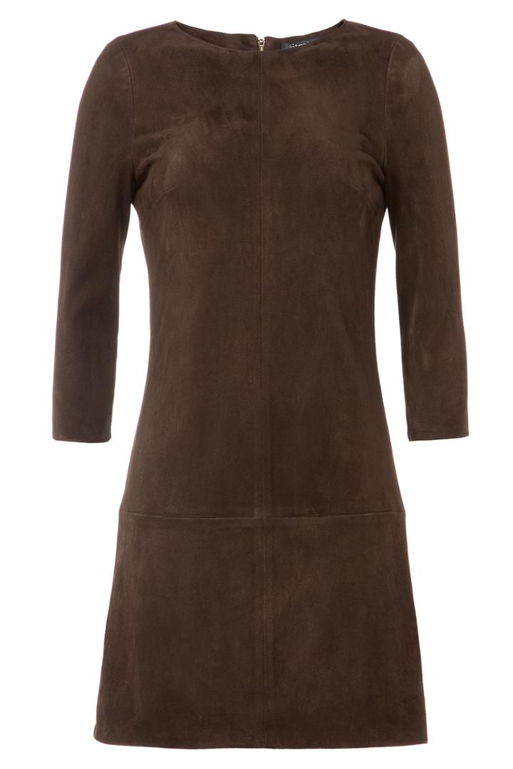 Jitrois Jitrois Suede Mini Dress - Brown