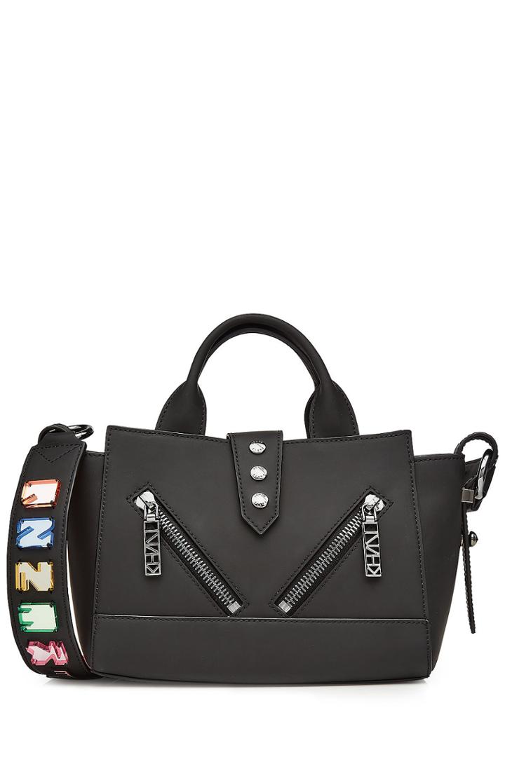 Kenzo Kenzo Matte Leather Mini Kalifornia Tote With Strap