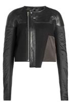 Rick Owens Rick Owens Wool Jacket With Leather