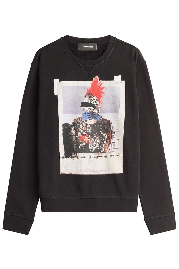 Dsquared2 Dsquared2 Printed Cotton Sweatshirt - None
