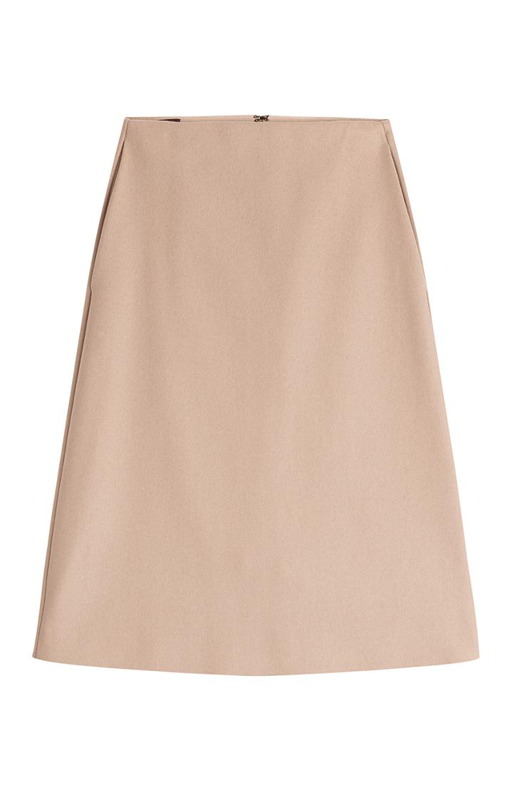 Jil Sander Navy Wool Skirt