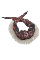 Alexander Wang Alexander Wang Printed Silk Scarf With Beads