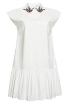 Red Valentino Red Valentino Shirtdress With Embroidered Collar