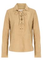Frame Denim Frame Denim Le Lace-up Suede Top