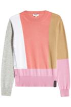 Kenzo Kenzo Colorblock Wool Pullover With Cashmere
