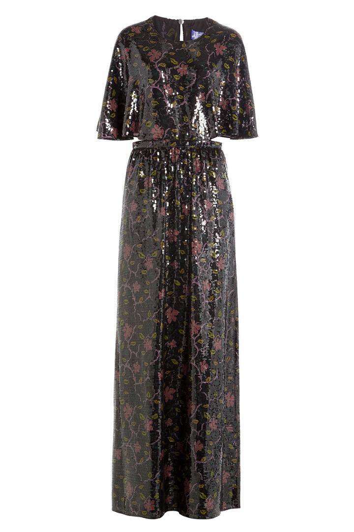 Emilio Pucci Emilio Pucci Sequin-embellished Silk Maxi Dress - Multicolor