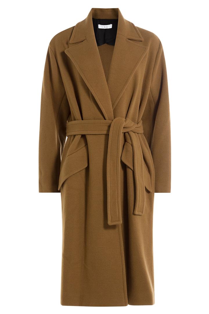 Iro Iro Belted Coat With Wool