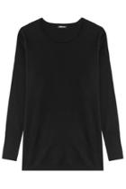 Dkny Dkny Silk Pullover With Cashmere - Black