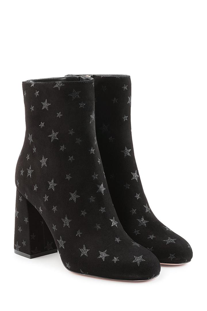 R.e.d Valentino R.e.d Valentino Stars Velvet Ankle Boots
