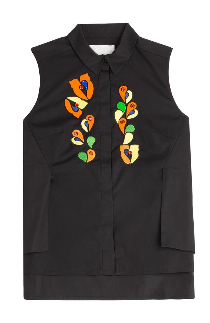 Peter Pilotto Embellished Cotton Shirt