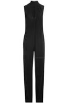 Roberto Cavalli Roberto Cavalli Embellished Crepe Jumpsuit - Black