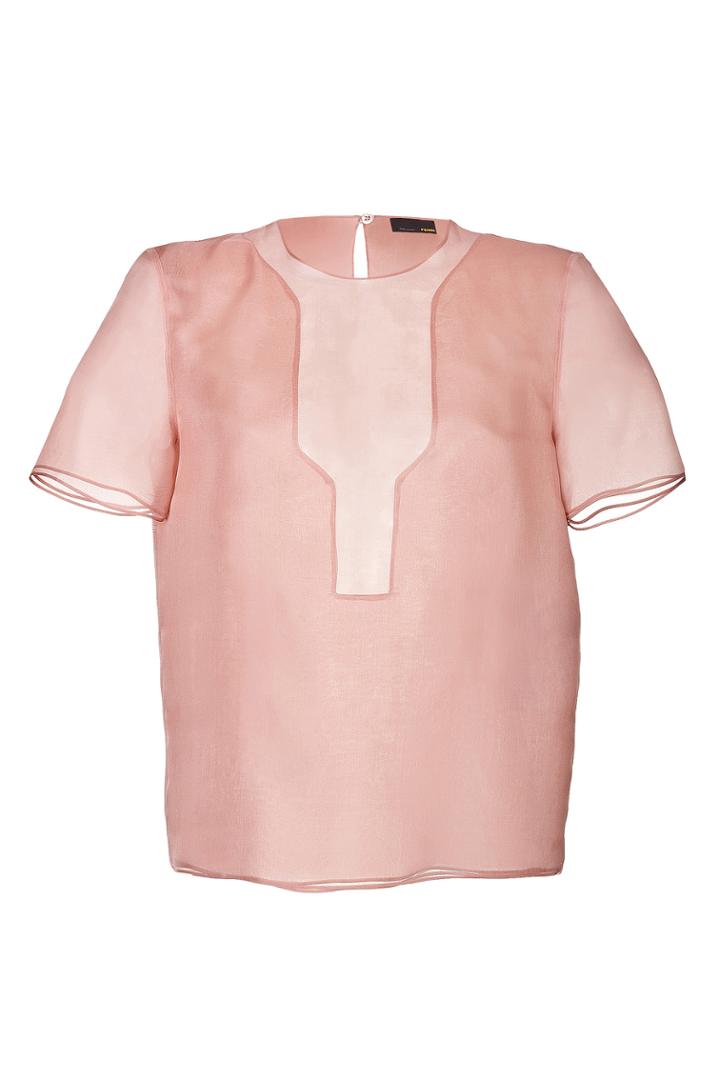 Fendi Fendi Silk Organza Top - Rose