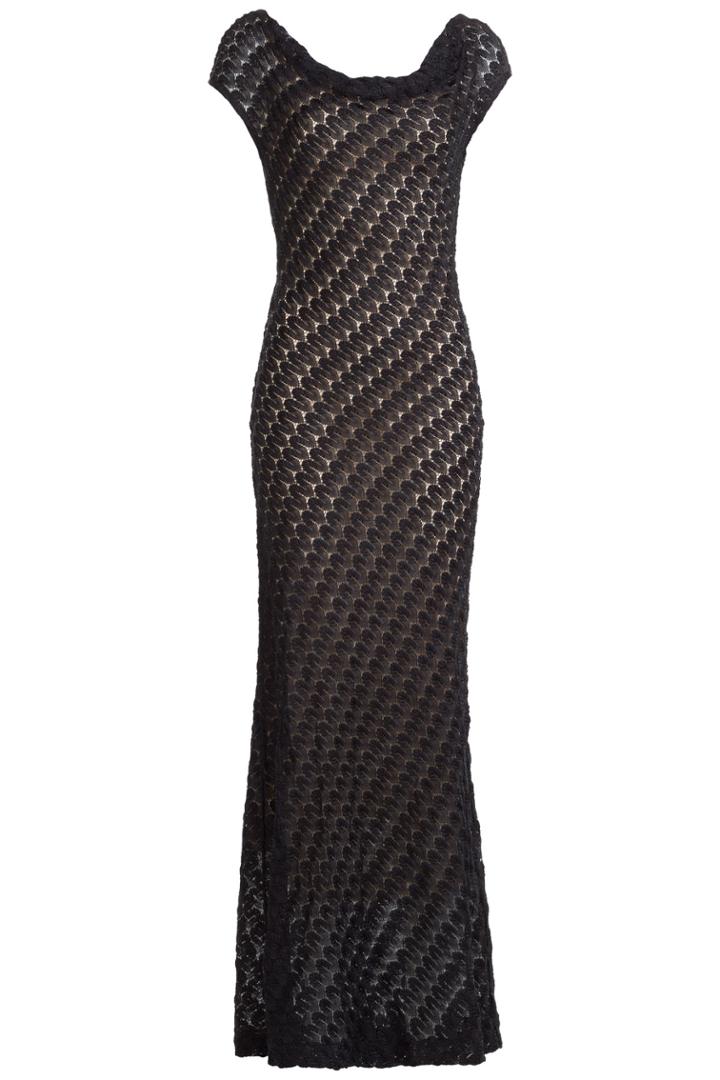 Missoni Missoni Crochet Knit Gown - Black