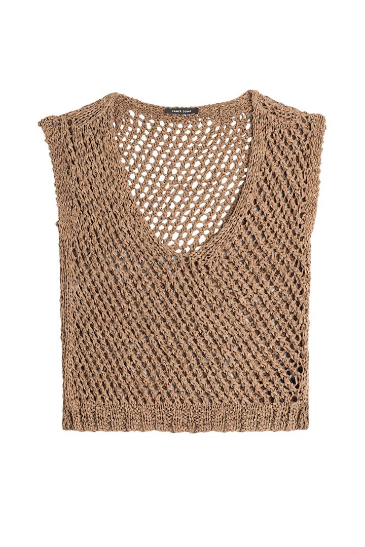 Damir Doma Damir Doma Knitted Suede Top