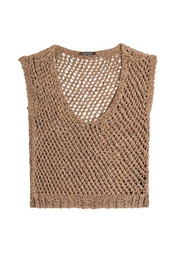 Damir Doma Damir Doma Knitted Suede Top