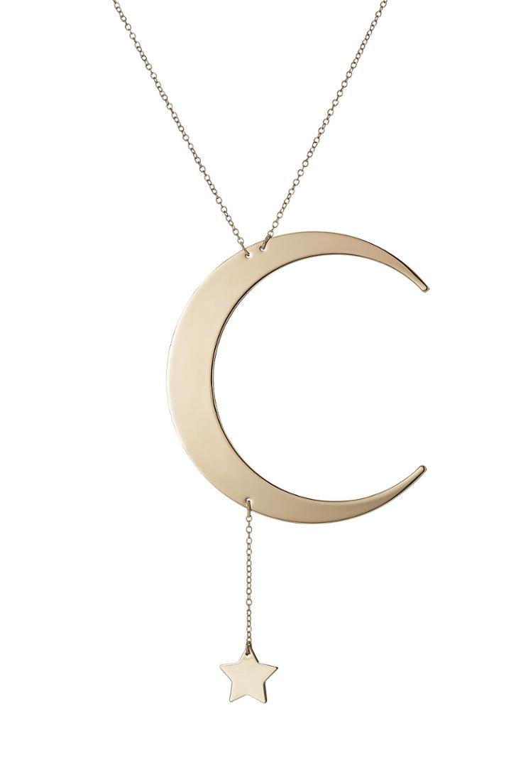 Roberto Cavalli Roberto Cavalli Moon And Star Necklace - Gold