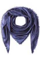 Etro Etro Silk Blend Scarf With Wool - Blue