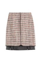Giambattista Valli Giambattista Valli Bouclé Skirt With Chiffon