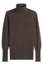 Steffen Schraut Steffen Schraut Merino Wool Turtleneck Pullover With Buttoned Cuffs - Brown