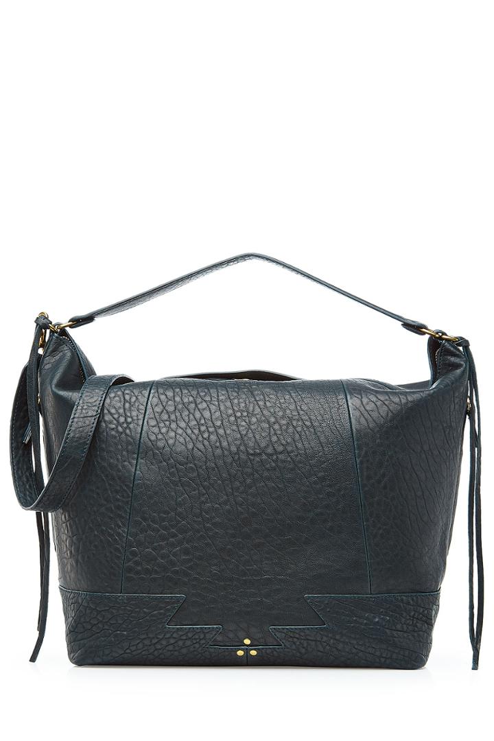 Jérôme Dreyfuss Jérôme Dreyfuss Textured Leather Hobo Bag - Blue