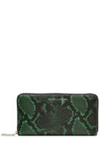 Marc Jacobs Marc Jacobs Snake Print Leather Wallet - Green