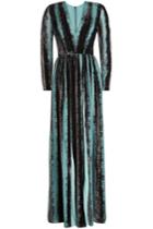 Elie Saab Elie Saab Velvet Gown With Silk