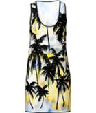 Fausto Puglisi Tie-dye Palm Tree Tank Dress
