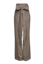 Silvia Tcherassi Silvia Tcherassi Marena Checked Wide Leg Pants With Wool