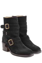 Fiorentini & Baker Fiorentini & Baker Buckled Suede Mid Height Boots