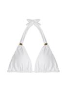 Ondademar Ondademar Sliding Tube Halter Bikini Top - White