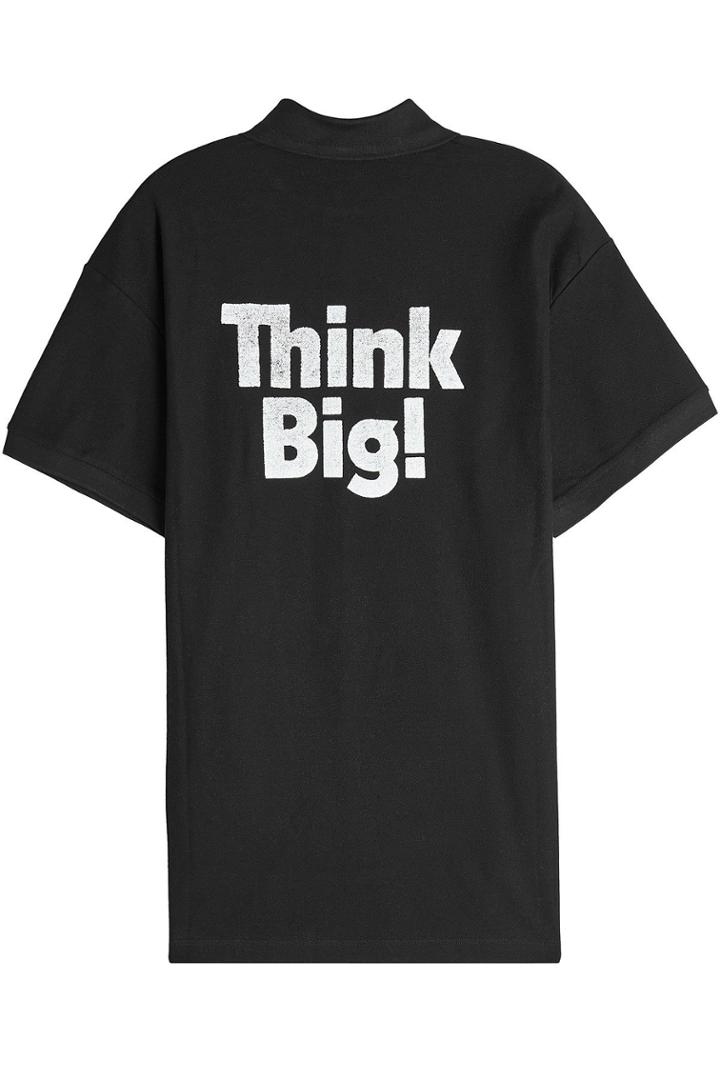 Balenciaga Balenciaga Think Big Cotton Polo Shirt