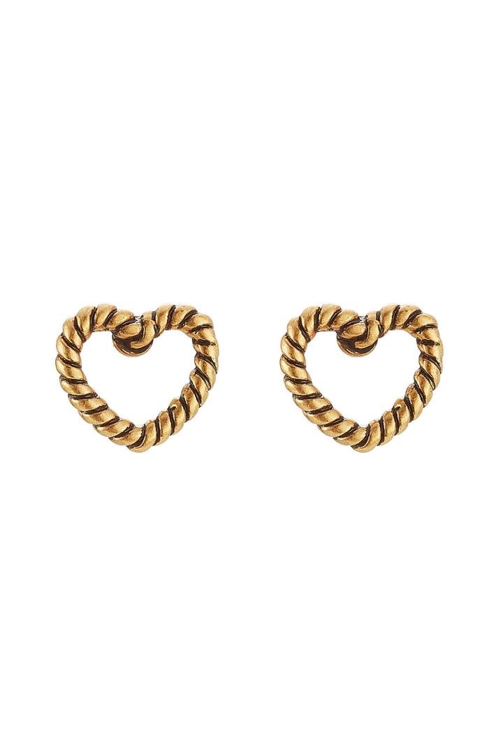 Marc Jacobs Marc Jacobs Rope Heart Stud Earrings