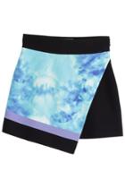 Fausto Puglisi Fausto Puglisi Silk Mini Skirt With Tie-dye Print - Multicolored