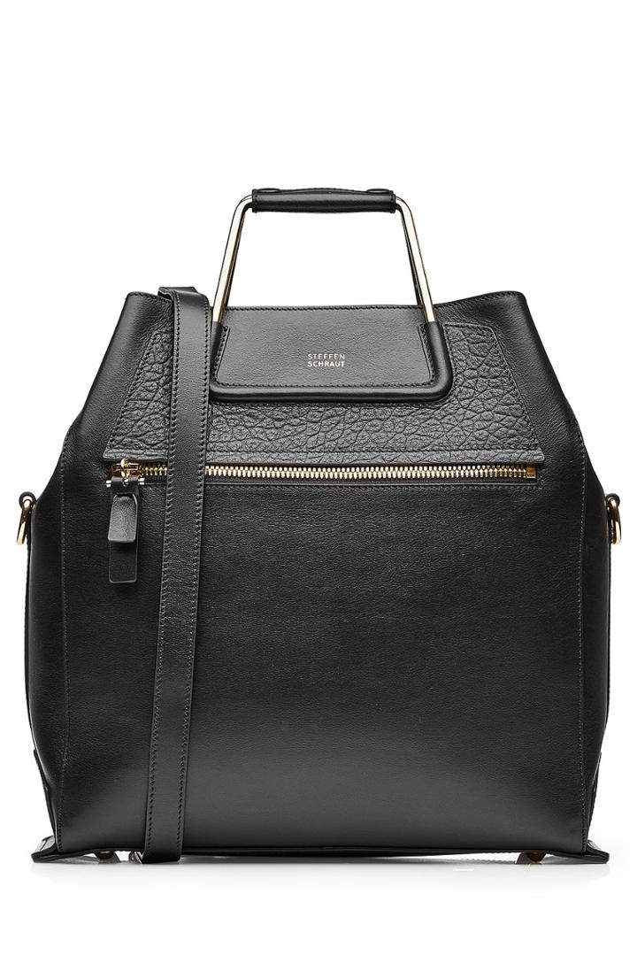 Steffen Schraut Steffen Schraut Leather Boxy Bag - Black