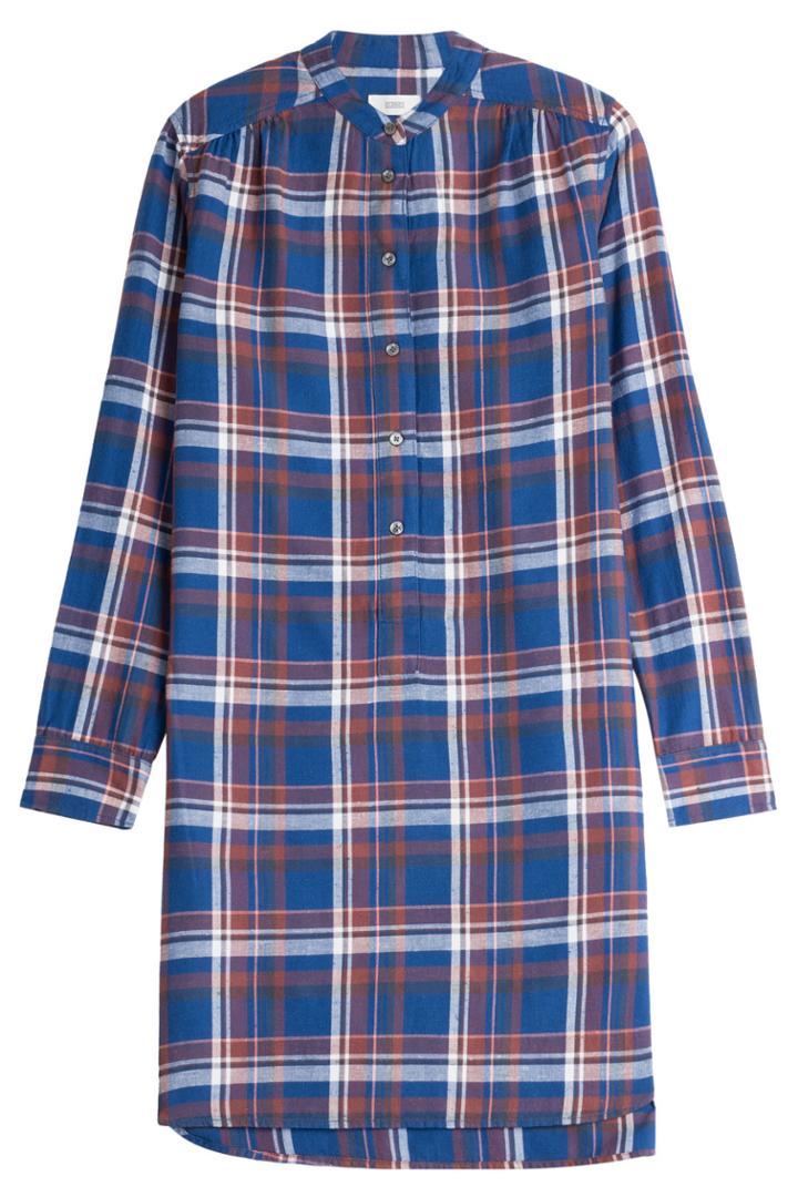 Closed Closed Flannel Check Dress - Blue