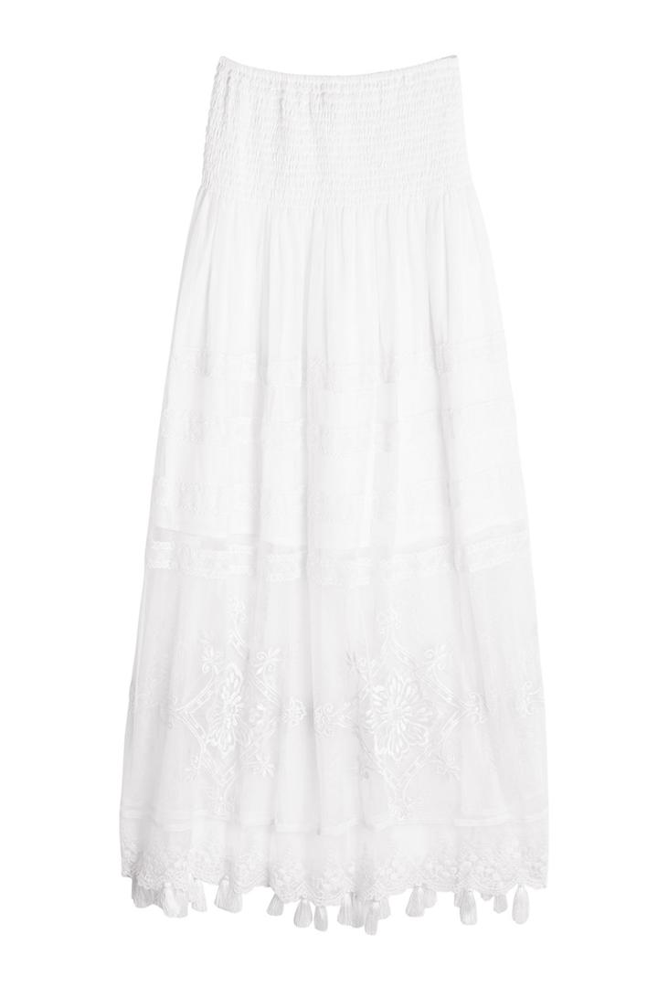 Kas New York Kas New York Embroidered Maxi Skirt