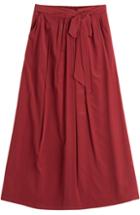 Dkny Silk Wrap Maxi Skirt