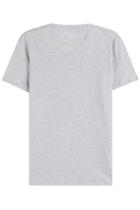 Majestic Majestic Cotton T-shirt With V-neckline - Grey
