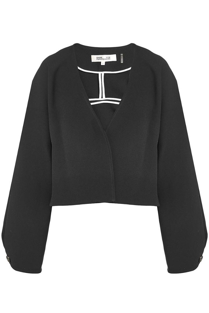 Diane Von Furstenberg Diane Von Furstenberg Cropped Crepe Jacket