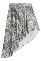 Mcq Alexander Mcqueen Mcq Alexander Mcqueen Asymmetric Silk Skirt - Silver