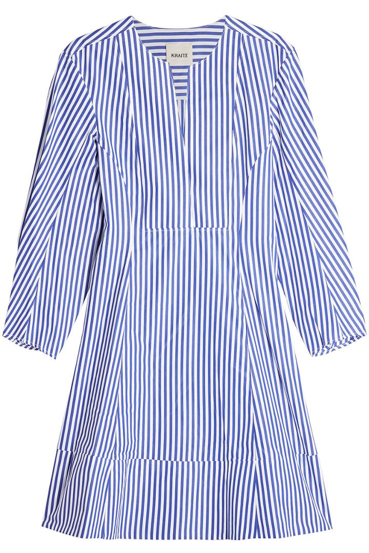 Khaite Khaite Vanessa Striped Cotton Dress