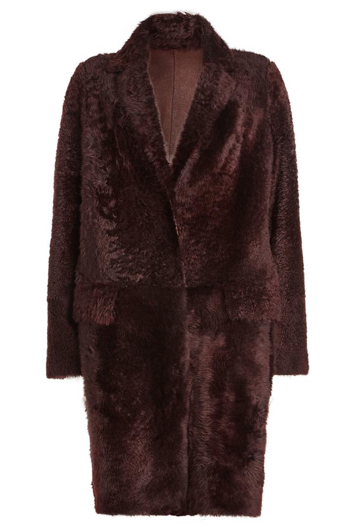 Yves Salomon Yves Salomon Leather And Shearling Coat