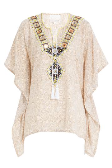 Gooshwa Gooshwa Embellished Cotton Caftan