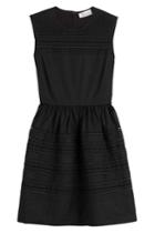 R.e.d. Valentino R.e.d. Valentino Cotton Dress With Embroidered Eyelet Trim