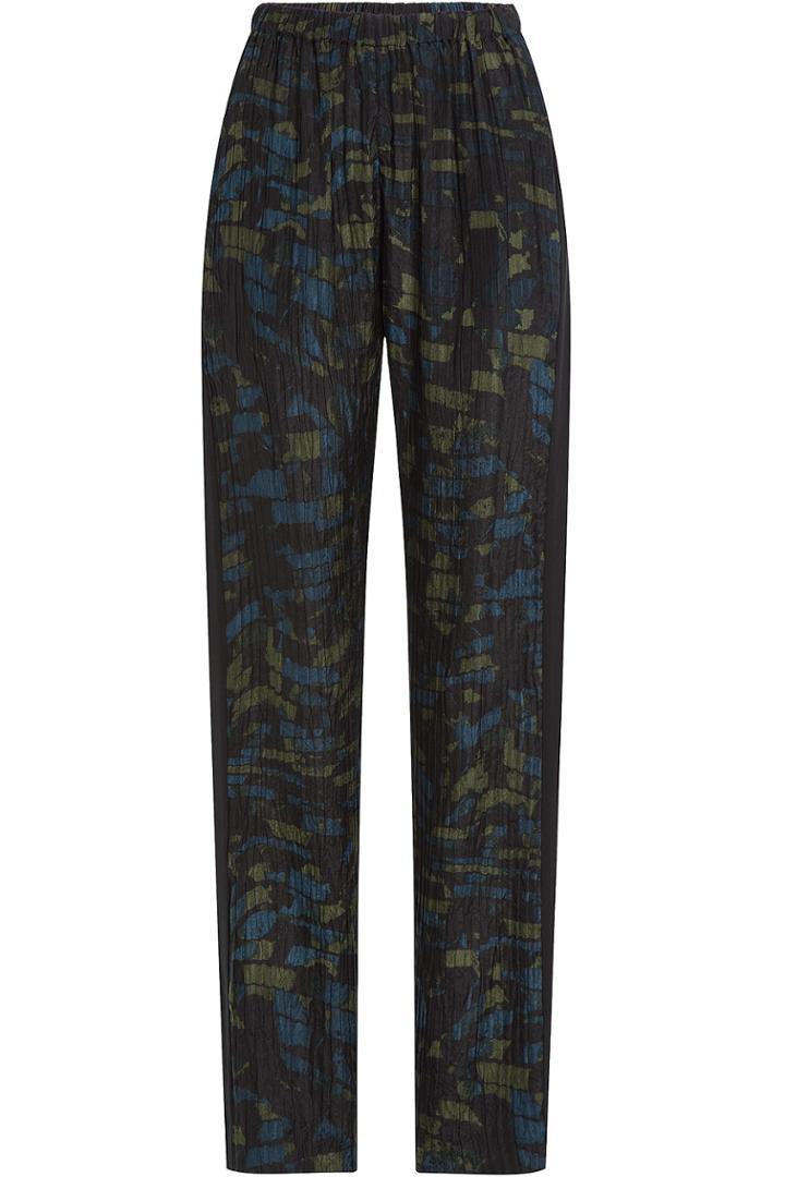 Kenzo Kenzo Printed Silk Pants - Green