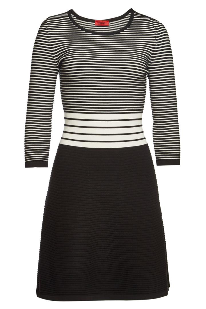 Hugo Hugo Shaniwa Striped Mini Dress