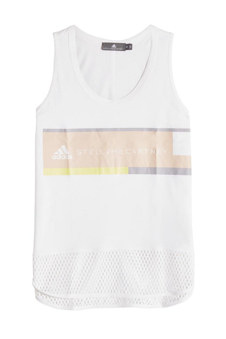 Adidas By Stella Mccartney Adidas By Stella Mccartney Essential Logo Tank In Organic Cotton